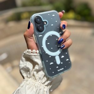 قاب ابر آبی با پاپ سوکت ستاره (کدC2037)