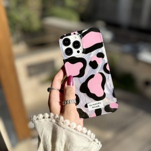 قاب پلنگی Romantic Pink آیفونی (کدC2062)